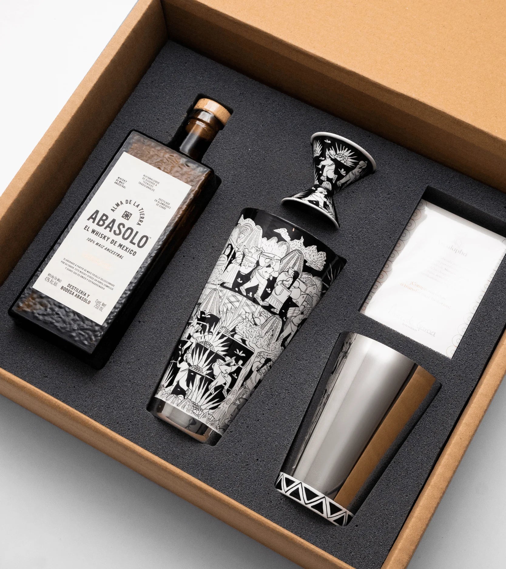 Kit Whisky Abasolo con shaker boston - Edición Xalilta