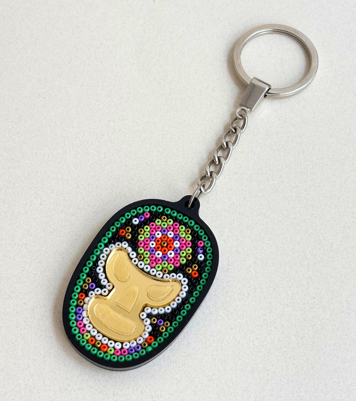 Llavero luchador huichol - Colección mexicana