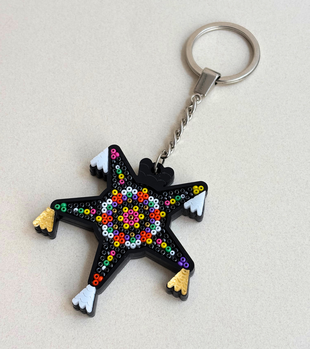 Llavero piñata huichol- Colección mexicana