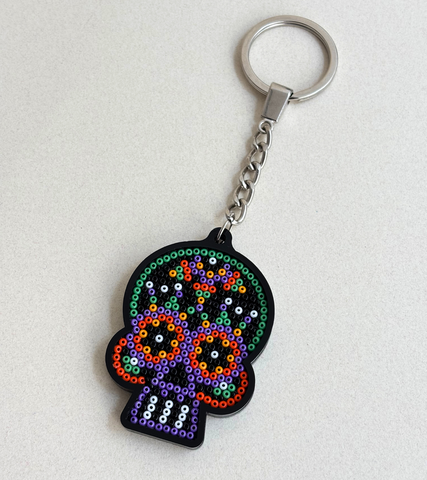 Llavero calavera huichol- Colección mexicana