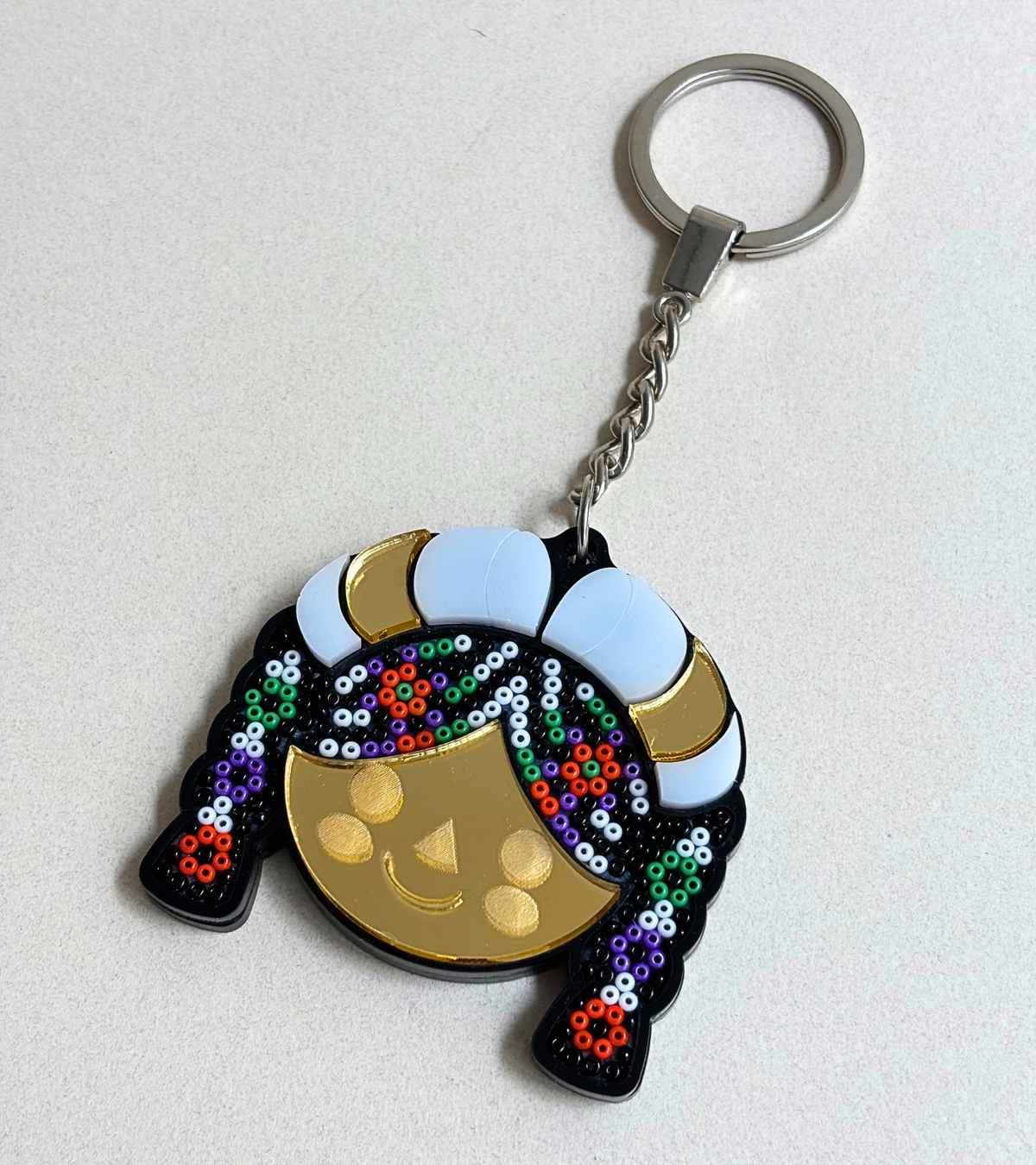 Llavero muñeca Lele huichol - Colección mexicana