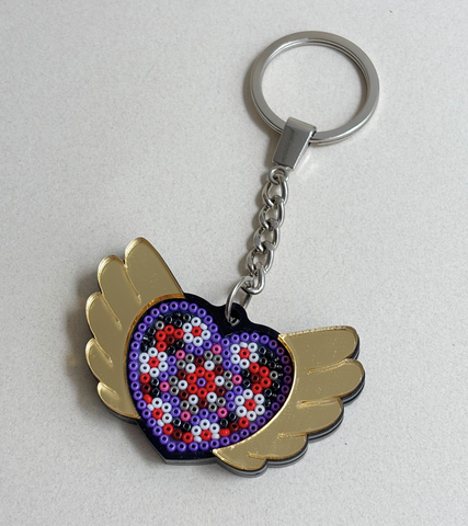 Llavero milagrito huichol - Colección mexicana