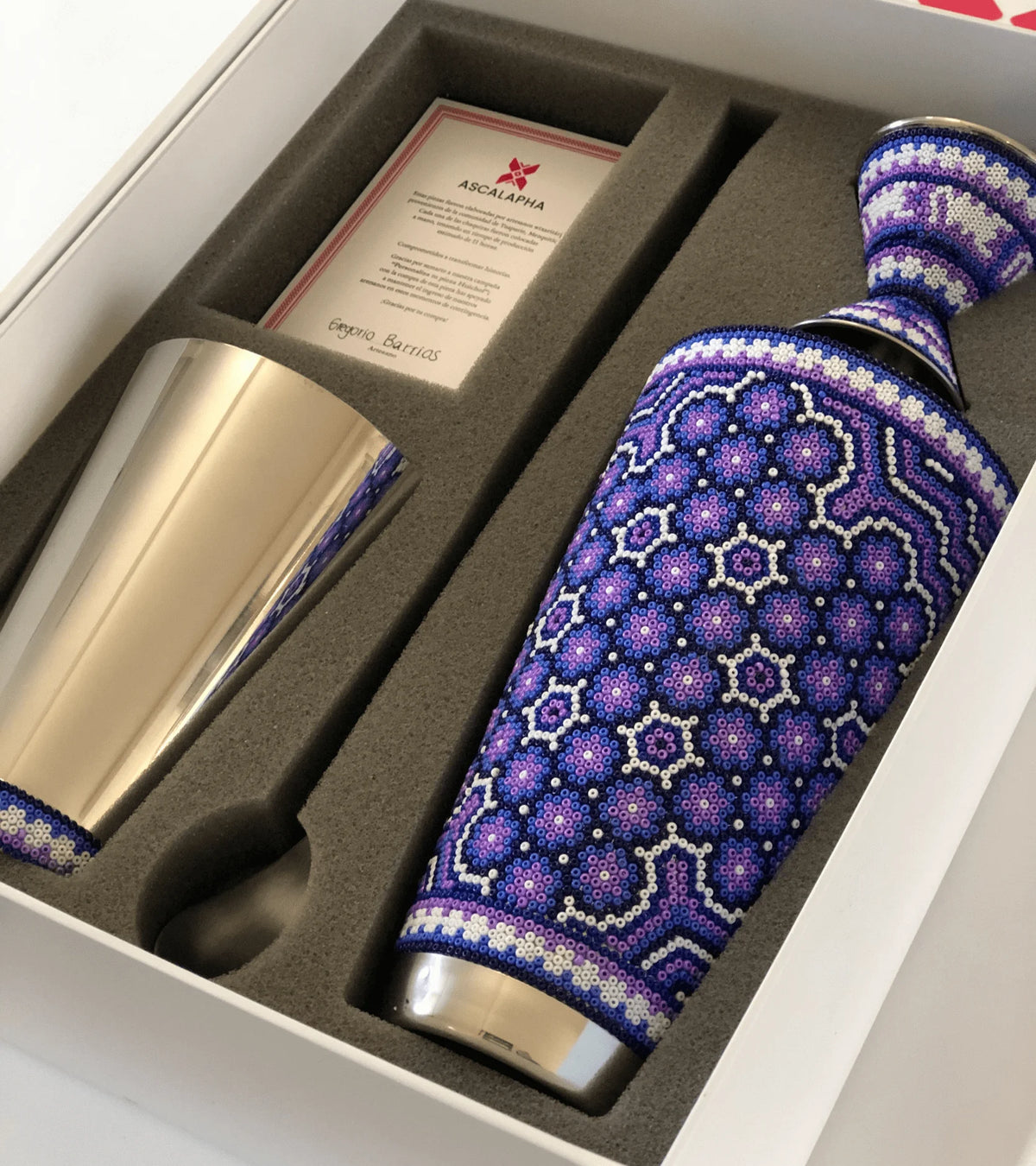 Kit de lujo para bartender - Edición Shaker Huichol