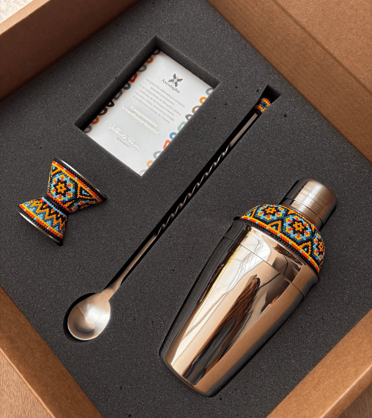 Kit coctelera huichol de lujo
